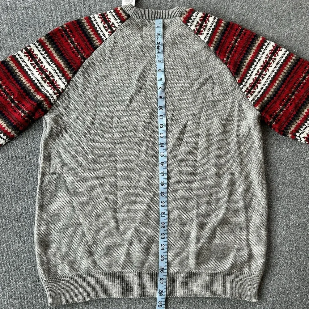 I Jeans By Buffalo Sweater Mens XXL Grey‎ Knit Wool Blend Holiday Christmas New
